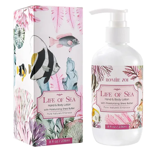 Vista 21 de ROMIIE ZOI Loción diaria para manos y cuerpo con manteca de karité hidratante - Jardín de primavera con aroma a felicidad botánica - 236 ML / 8 FL OZ