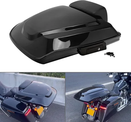 Vista 2 de TCT-MOTORPARTS Paquete de maquinilla de afeitar negro de 5.5 pulgadas para Harley Tour Pak Road King 2014-2023 CVO Road Glide, Street Glide, Road