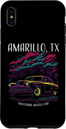 Vista 7 de iPhone 15 Amarillo TX Industrial Muscle USA Classic Hotrod Car Design Case