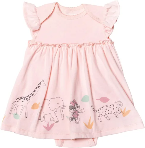 Vista 4 de Disney Minnie Mouse - Conjunto de 3 piezas de manga corta con falda color rosa y verde