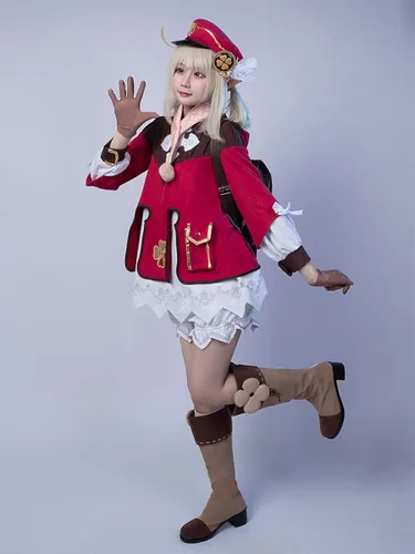 Vista 2 de Cosfun Genshin Impact Venti Keqing Mona Lisa Albedo Ganyu - Disfraz de cosplay de múltiples funciones Jacquard Upgrade Ver.