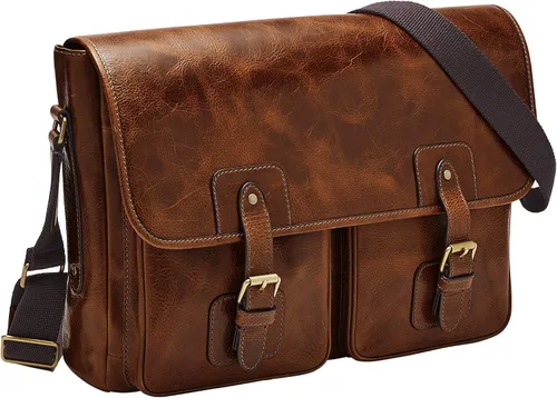 Vista 3 de Fossil Maletín de cuero para hombre