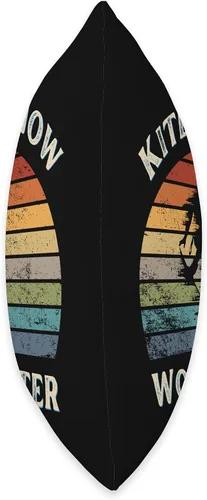 Vista 2 de Funny Kitesurf Now Work Later Tee For Kitesurfing Lovers Throw Pillow