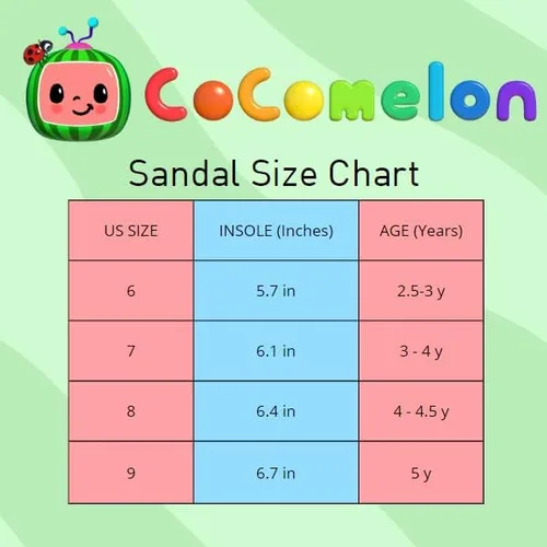Vista 6 de JOSMO Zapatos Cocomelon para niños y niñas, sandalias de pescador con puntera cerrada, JJ para niños, correa de playa, sandalias al aire libre