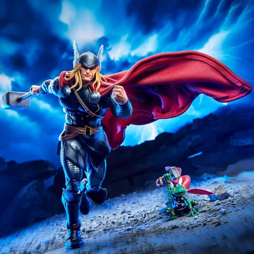 Vista 5 de Marvel Legends Maximum Series Thor, Figura de acción coleccionable de Thor