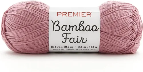 Vista 23 de Premier Yarns Hilo de bambú Fair DK, para tejer y tejer, mezcla de algodón para tejido y ganchillo en climas cálidos, color marfil