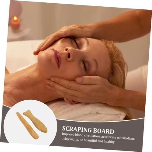 Vista 5 de Naturaleza Masajeador Facial Masaje Raspar Junta Raspar Herramienta Rasguño para el Cuidado