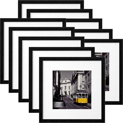 Vista 110 de eletecpro Juego de 5 marcos de fotos de 8 x 10 pulgadas, collage de fotos, decoración de pared, fotos de 5 x 7 con paspartú o de 8 x 10 pulgadas sin