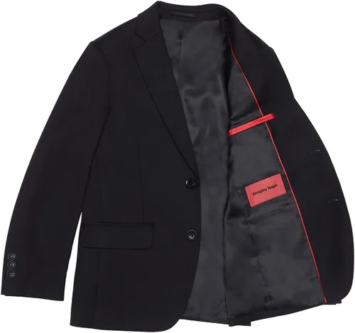 Vista 5 de Almighty Magic Trajes formales para niño, 5 piezas, conjunto de traje de vestir con anillo