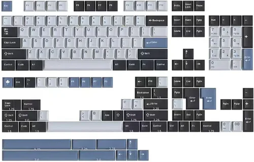 Vista 19 de Sumgsn 173 Teclas Doubleshot Keycaps Perfil Cherry Set de Teclas Apes Barra Espaciadora 7u Compatible con 61/64/87/104/108 Interruptores Cherry Mx