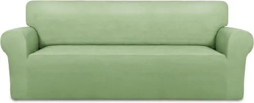 Vista 52 de PureFit Funda súper elástica para sofá reclinable con bolsillo, funda de sofá suave y antideslizante de elastano, lavable, protector de muebles