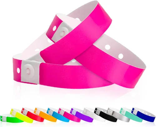 Vista 9 de Paquete variado de 500 pulseras de plástico holográficas para eventos de Paquete variado holográfico de 5