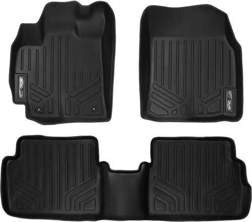 Vista 14 de SMARTLINER Juego de tapetes de piso de primera fila para Toyota Corolla 2009-2013