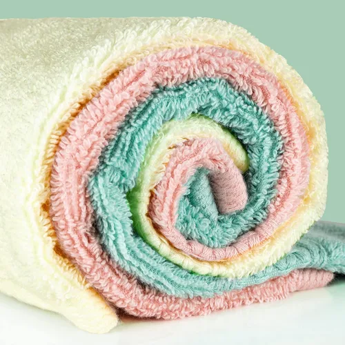 Vista 2 de Toallas para cuerpo y cara, juego de toallas de baño absorbentes a granel, toallas de hotel 100% algodón para baño, toallas duraderas y suaves