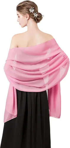 Vista 12 de Chales/mantones de gasa suave para vestidos, accesorios de mujer