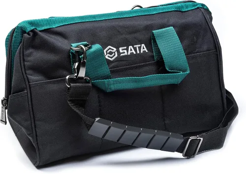 Vista 2 de SATA ST95181 - Bolsa de herramientas portátil de 13 pulgadas con construcción impermeable y múltiples bolsillos interiores y exteriores