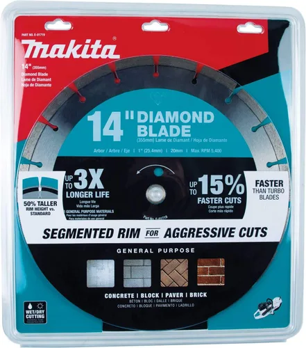 Vista 2 de Makita E-01719 Hoja de diamante de 14", segmentada, de uso general