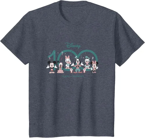Vista 17 de Disney 100 Years of Wonder Mickey & Pals Muted Cute D100 Camiseta, Negro