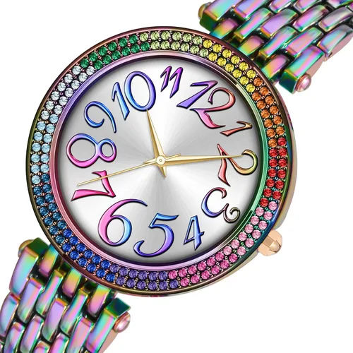 Vista 2 de Bisley Reloj de pulsera de metal para mujer, fácil de leer, resistente al agua