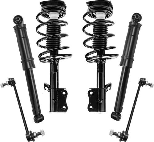 Vista 65 de Detroit Axle - Kit de puntales delanteros de 6 piezas para Ford Escape 2014-2019, 2 puntales y muelles helicoidales, 2 enlaces de barra