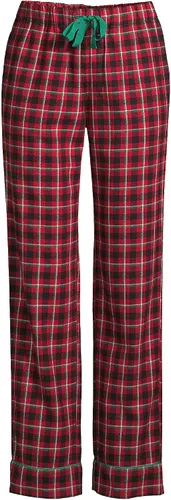 Vista 5 de Lands' End Pantalones de pijama de franela con estampado para mujer