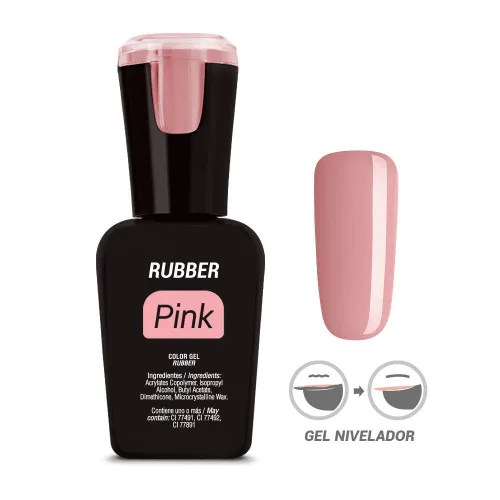 Vista 3 de Caucho Rosa, Beigh y Clear 0.5 fl oz