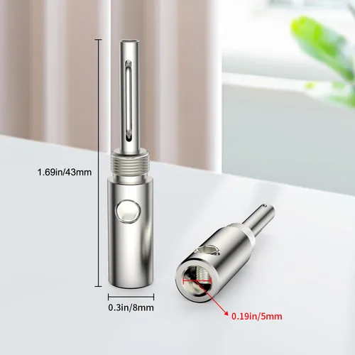 Vista 6 de Viborg 8 conectores de plátano chapados en plata, con bloqueo de tornillo de 0.157 in, conectores HiFi para cable de altavoz, placa de pared, cine