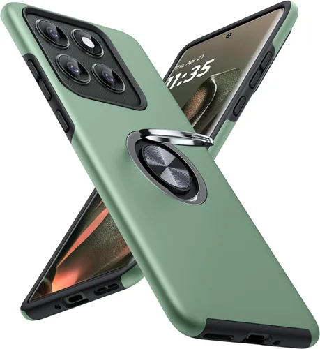 Vista 31 de JAME for Motorola Edge 2025 Case with Ring Stand Slim Shockproof Phone Case Cubierta de doble capa de grado militar resistente a prueba de golpes