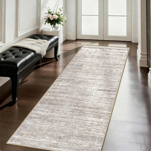 Vista 81 de Alfombra de pasillo lavables de 2 x 5, moderna alfombra abstracta para corredor, alfombra de pasillo de cocina ultrafina con respaldo