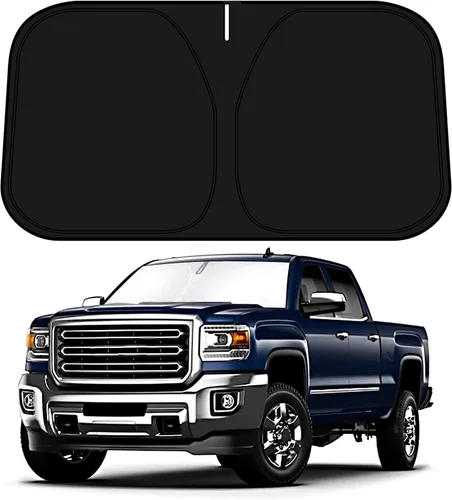 Vista 44 de D-Lumina - Parasol plegable para parabrisas para Chevy Silverado 1500 de 1999-2006, accesorios para camioneta de cabina extendida, parasol
