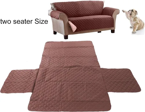 Vista 3 de Protector de sofá para mascotas, funda impermeable para muebles con material de tela suave para perros y gatos, tapete lavable para sala de estar