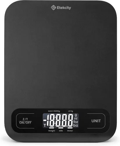 Vista 16 de Etekcity - Báscula de cocina digital de 22 lb, pesa gramos y onzas - Herramienta recargable e impermeable para pérdida de peso, cocina, repostería