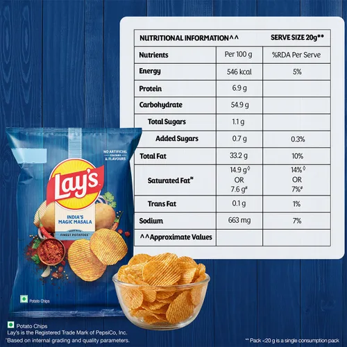 Vista 9 de Lays Wafers Magic Masala - Paquete de 1.83 oz, India