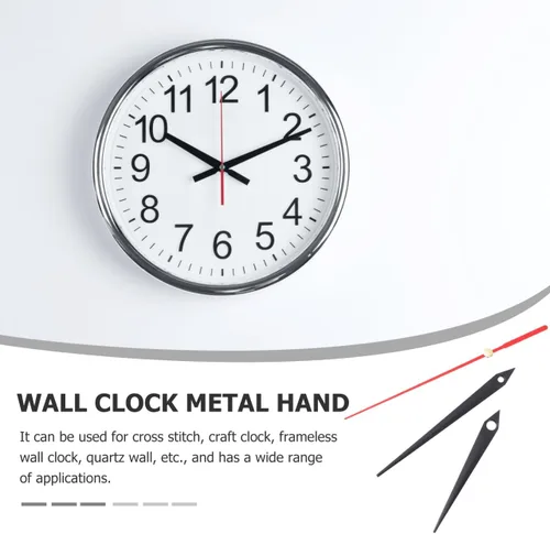 Vista 8 de Hemobllo Juego de 10 pares de piezas de reloj de pared de precisión para bricolaje, relojes de cuarzo sin marco, accesorios duraderos