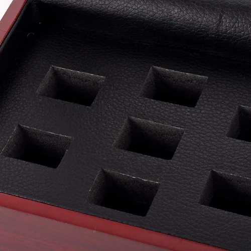 Vista 3 de Championship Big Heavy Ring Display Caja de madera (7 Hoels)
