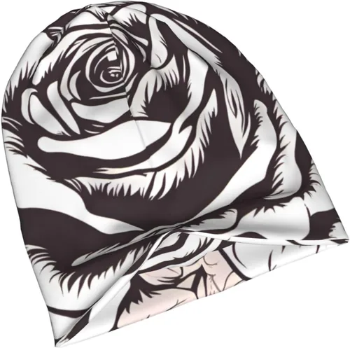 Vista 5 de Many Lovely Roses Warm and Breathable Men's and Women's Universal Versatile Brimless Hat, for Daily Home and Outdoor Activities Clothing Accessories