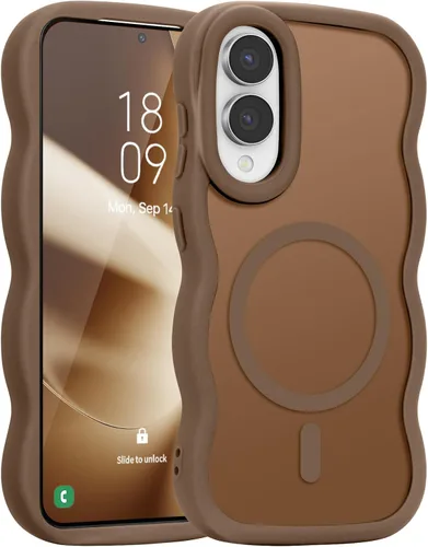 Vista 33 de Pepmune for Samsung Galaxy S25 Plus/S24 Plus Case Wave Frame, Desert Gold Dorado Desierto