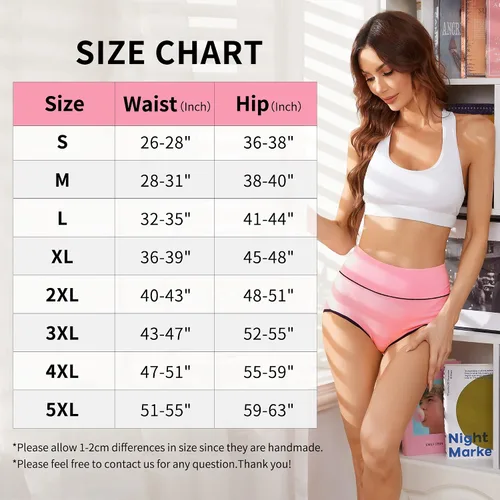 Vista 6 de Migbean high Waisted Underwear for Women - Womens Underwear,Panties for Women,Plus Size Underwear for Women,Women's Panties