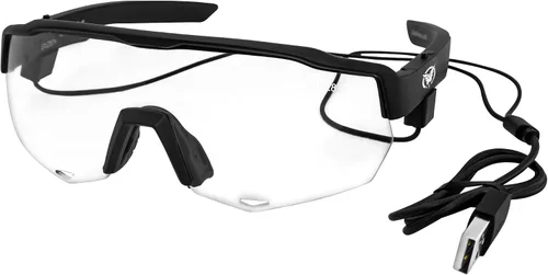 Vista 6 de Global Vision Jam 1 Black Cycling Glasses Wireless Bluetooth Safety Glasses ANSI Z87.1 Hands-Free Calls & Music W/Hard Case