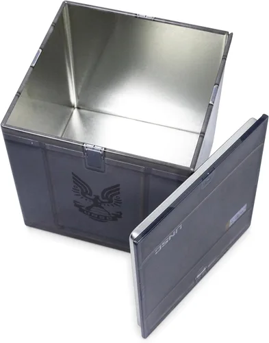 Vista 2 de Ukonic Halo UNSC Cajón de Munición de Lata de Almacenamiento de 4 Pulgadas Organizador de Cubo con Tapa Contenedor de Cesta, Organizador de Cubo