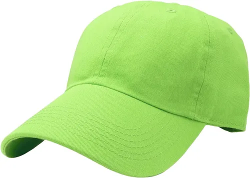 Vista 32 de Gorra de béisbol clásica Falari, sombrero de papá 100% algodón suave, talla ajustable Aguamarina