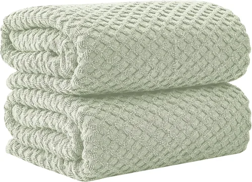 Vista 98 de Great Bay Home - Toallas de mano 100% algodón blanco, 6 toallas de baño suaves para manos, altamente absorbentes y de secado rápido, colección 01