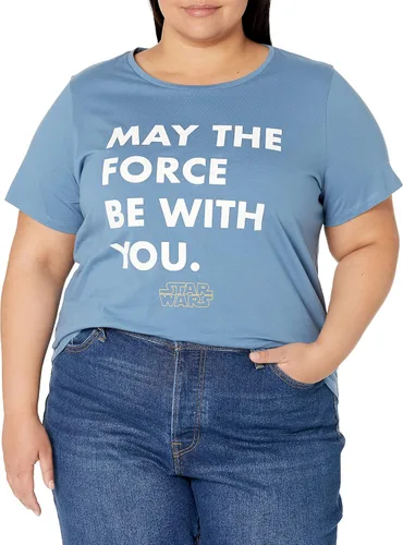 Vista 6 de Tienda Essentials Disney Marvel Star Wars Camisetas de manga corta con cuello redondo para mujer, paquete de 2