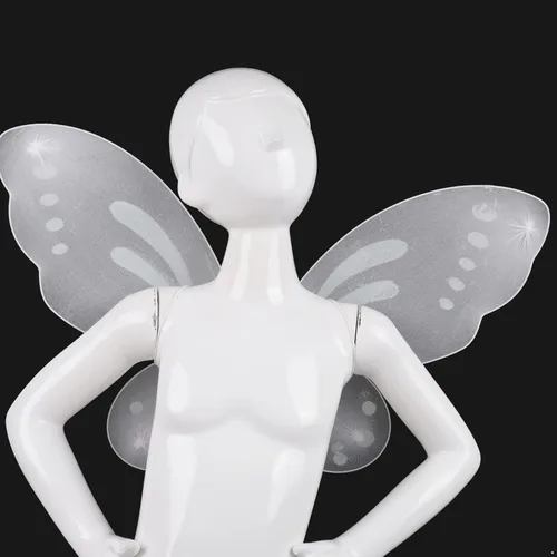 Vista 2 de renvena Conjunto de alas de princesa de ángel de hadas o alas de mariposa para niñas, disfraz de Halloween, fiesta de cumpleaños
