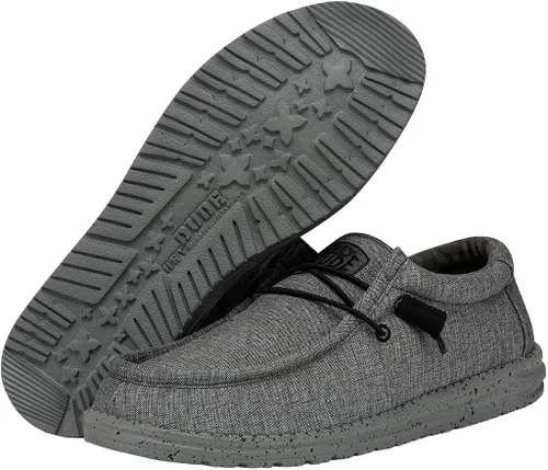 Vista 2 de Hey Dude Wally - Mocasines unisex para adultos, colección Wally Stretch