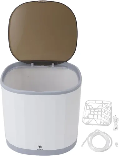 Vista 9 de Lavavajillas portátil, 360° direccional 4L 5V USB mini lavavajillas, lavavajillas de encimera para platos, frutas y verduras, lavavajillas