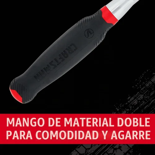 Vista 6 de Llave de carraca V-SERIES de CRAFTSMAN, accionamiento de 1/2 pulgada, 96 dientes, cabeza flexible XL de agarre cómodo (CMMT86336V)