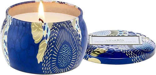 Vista 7 de Voluspa Sparkling Cuvee, mini vela de lata, 4 onzas, tiempo de combustión de 25 horas, cera de coco para combustión limpia, hecha a mano