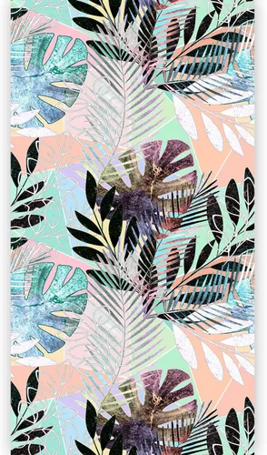 Vista 11 de artgeist Mural de pared Tropical de 58 x 110 pulgadas - Mural de pared autoadhesivo para despegar y pegar, calcomanía extraíble, imagen de primera