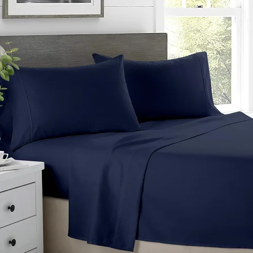 Vista 11 de SKY BEDDINGS Juego de sábanas individuales – Sábanas 100% algodón para cama individual – Juego de sábanas de 600 hilos individual con bolsillo Blanco